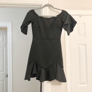 BOOHOO Off the Shoulder Little Black Dress